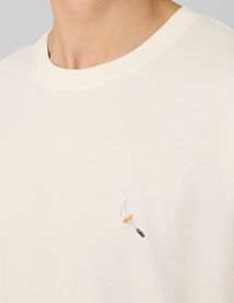 T-shirt broderie poitrine