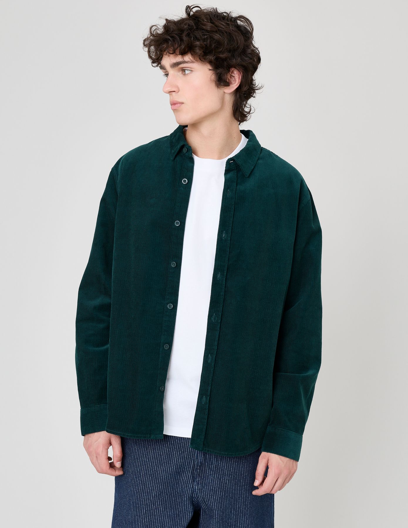 Chemise velours unie