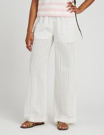 Pantalon fluide ajouré