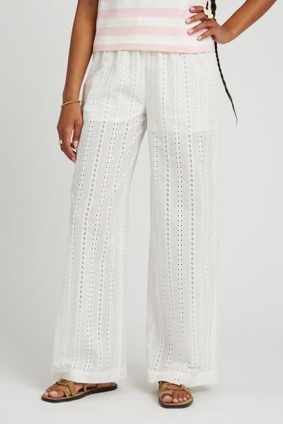Pantalon fluide ajouré