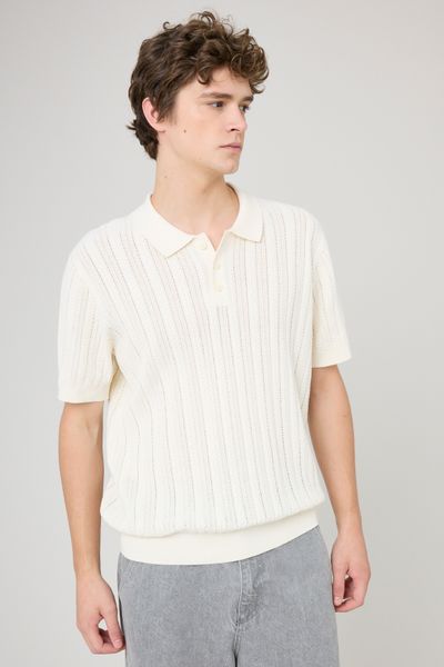 Polo maille fantaisie