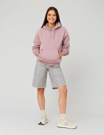 Sweat col capuche uni