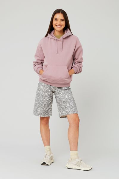 Sweat col capuche uni