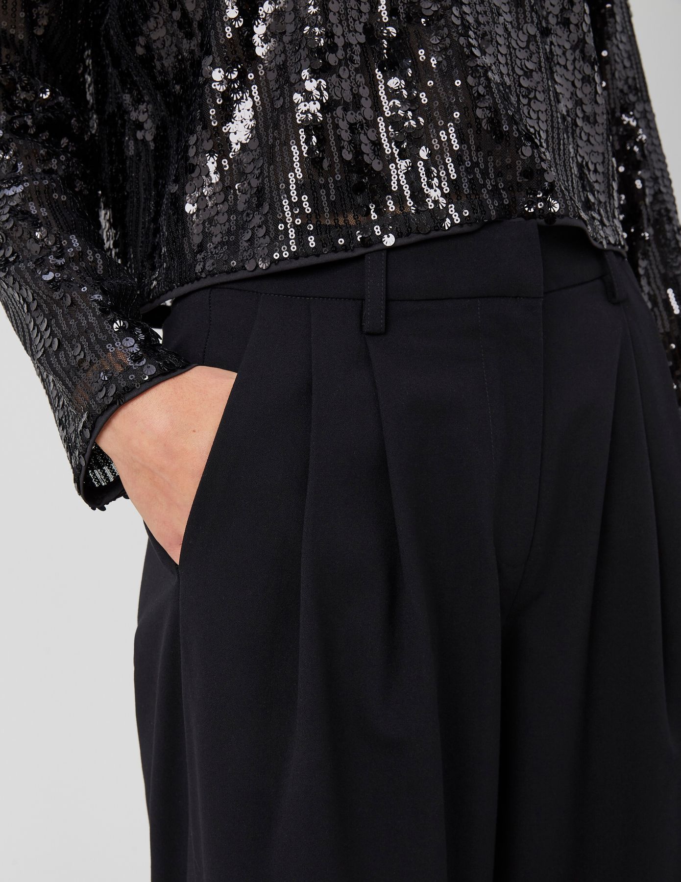 Pantalon &agrave; pince ajustable