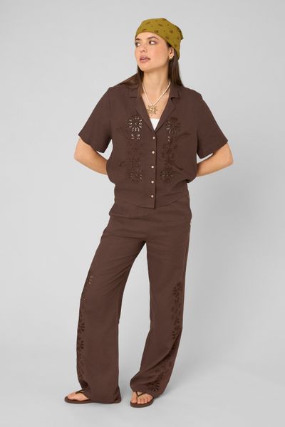 Pantalon brod&eacute;