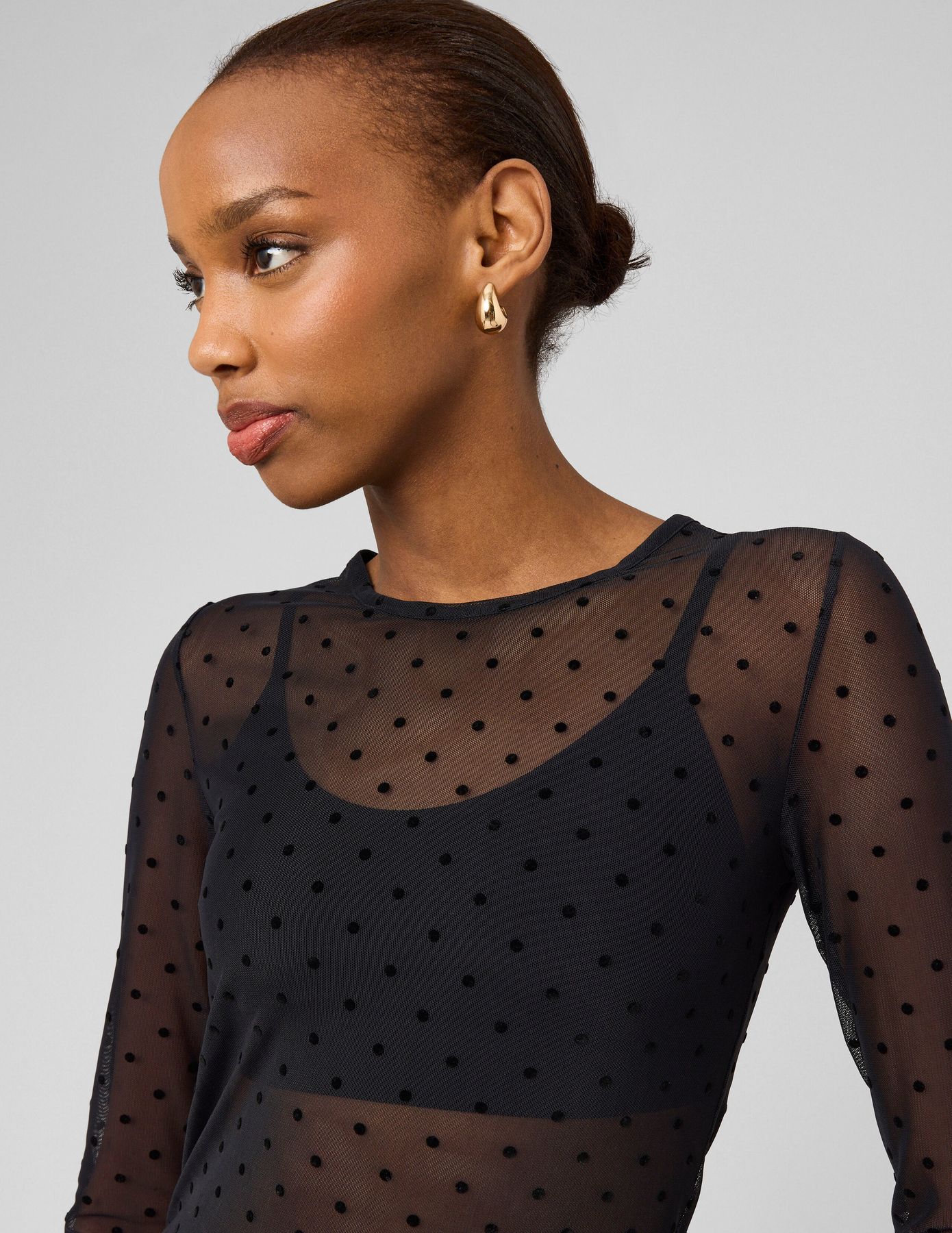 T-shirt r&eacute;sill&eacute; imprim&eacute; flock