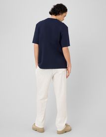 Pantalon ray&eacute; en lin