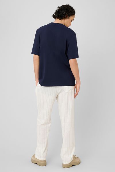 Pantalon ray&eacute; en lin