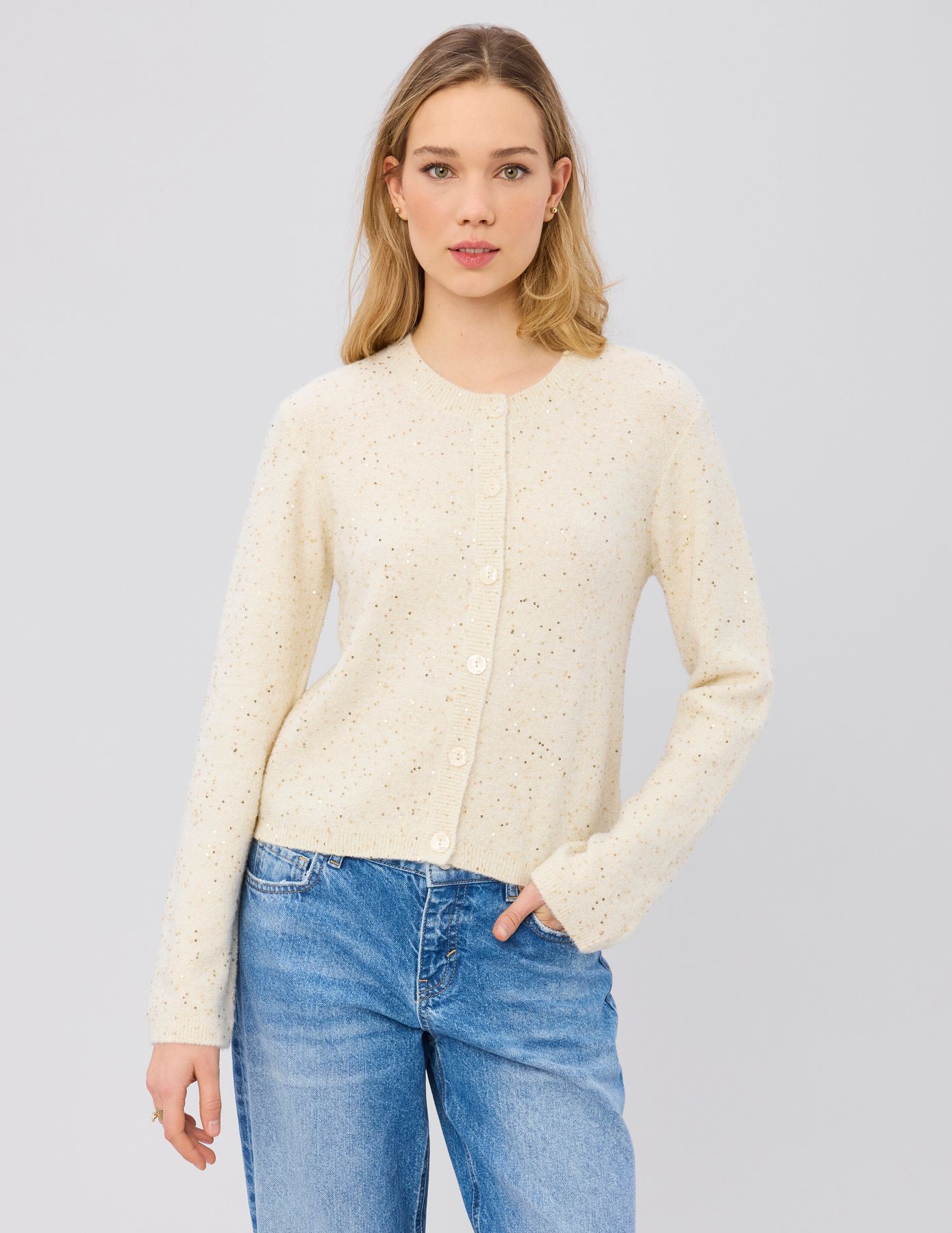 Gilet &agrave; sequins