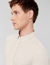 Chemise coton lin unie
