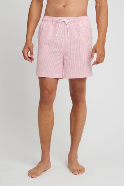 Short de bain en seersucker