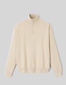 Pull col montant zippé