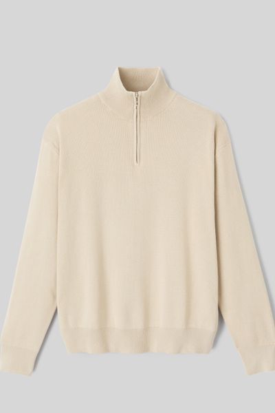 Pull col montant zippé