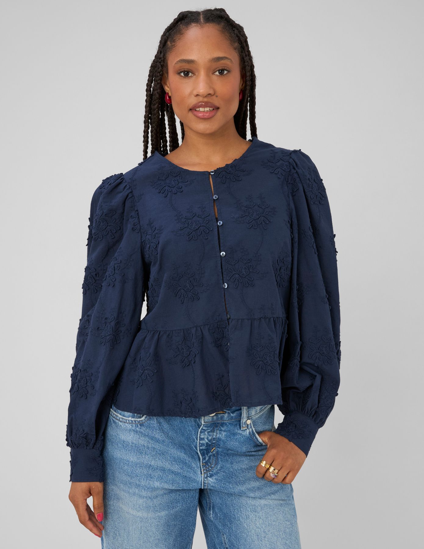 Blouse broderie 3D
