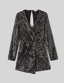 Combinaison short paillettes