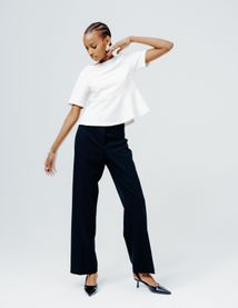 Pantalon tailleur droit