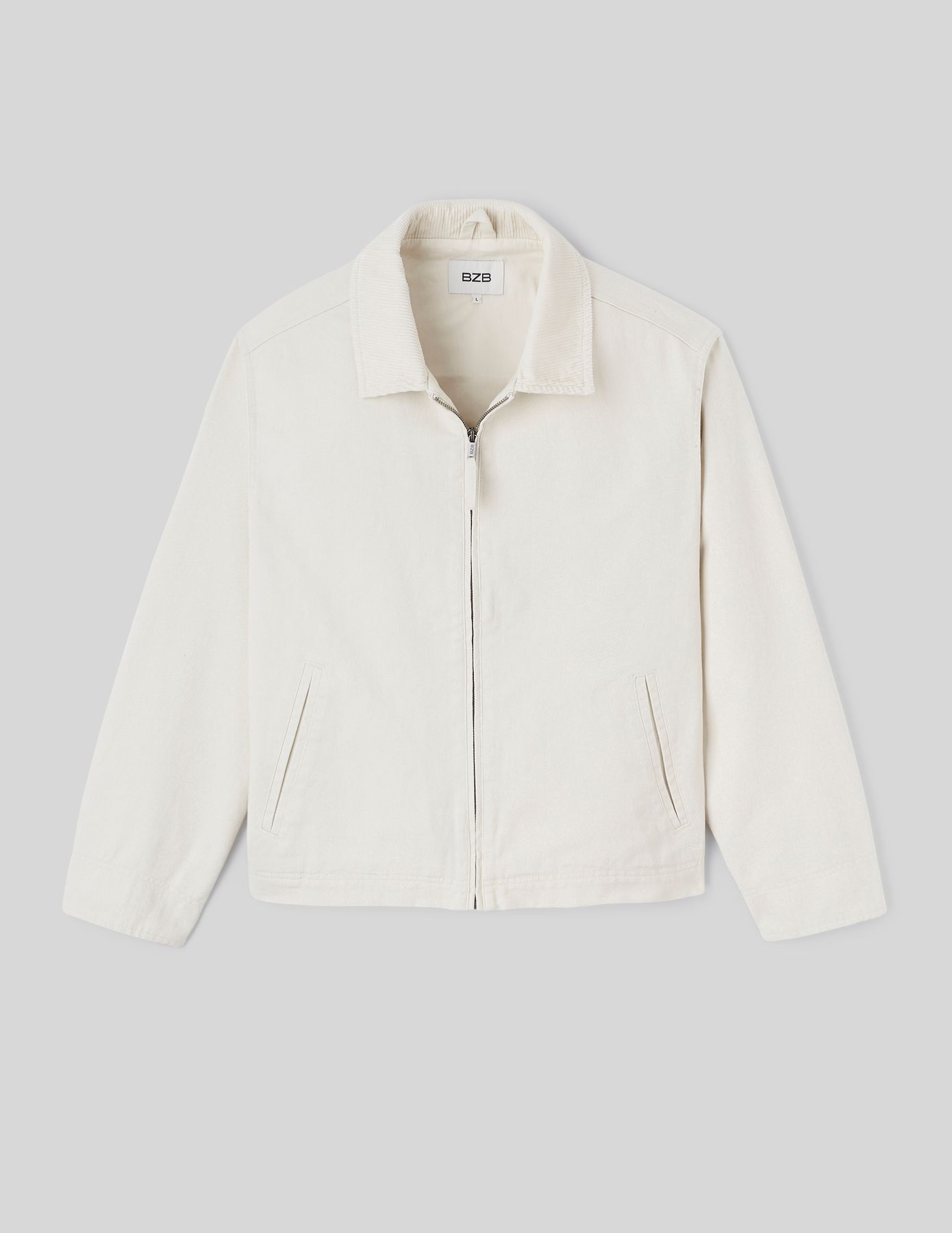 Veste zippée col velours