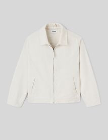 Veste zippée col velours