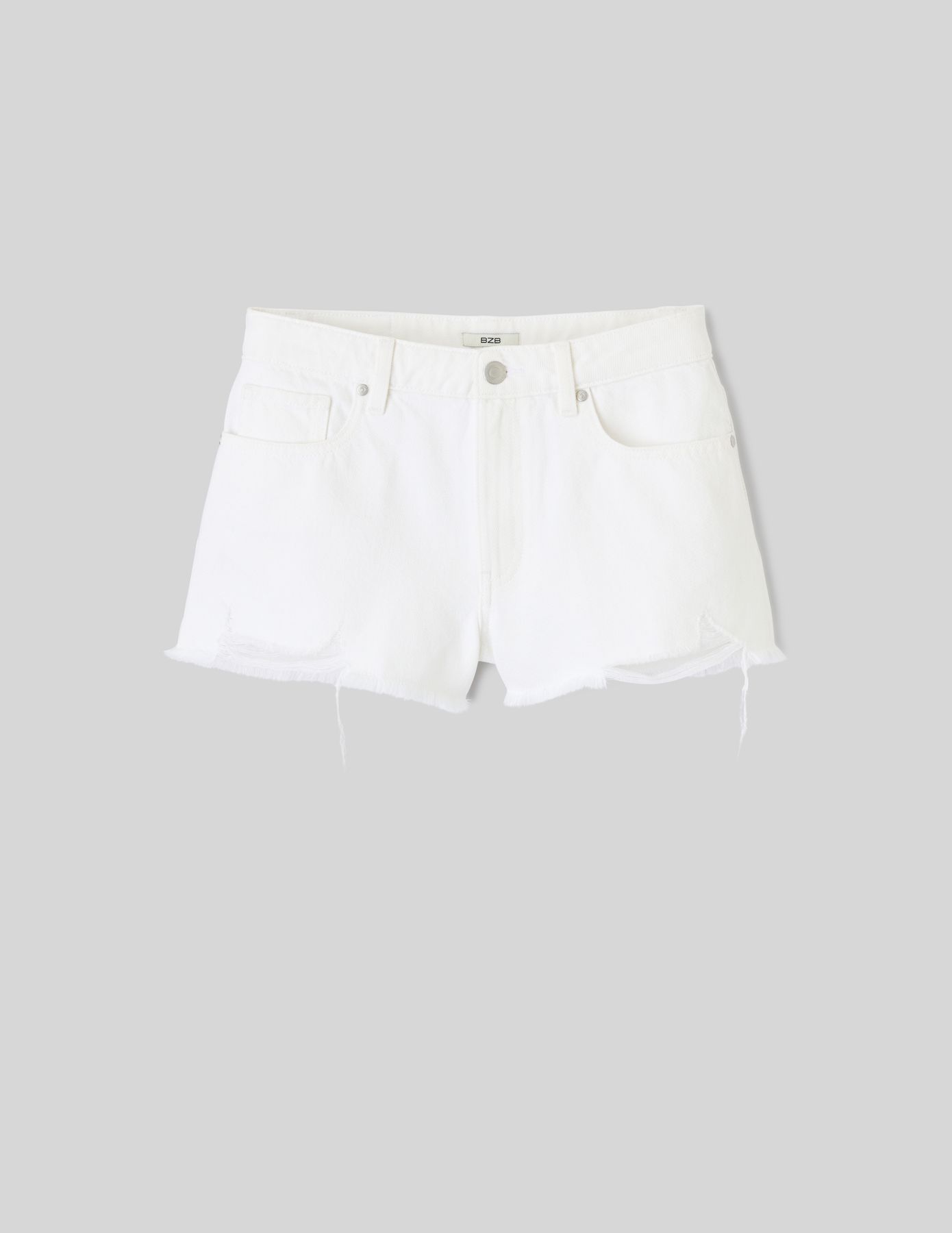 Short en Denim Raw cut