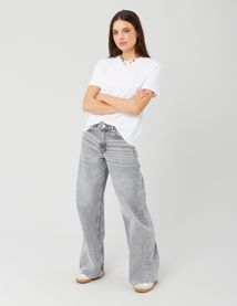 Jean wide leg taille standard