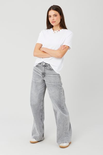 Jean wide leg taille standard