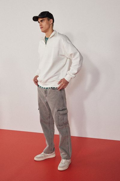 Sweat col montant zippé