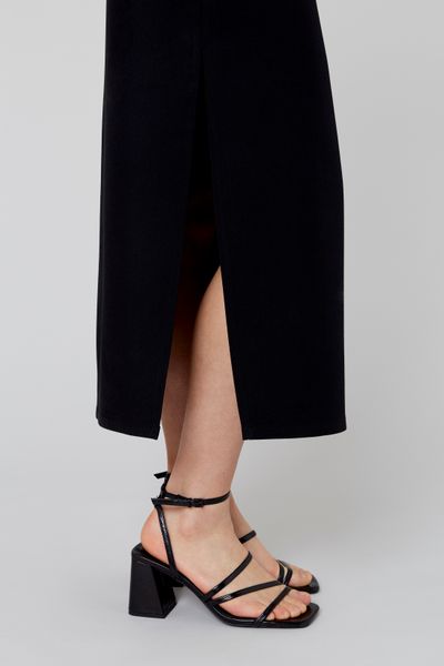 Robe longue asymétrique