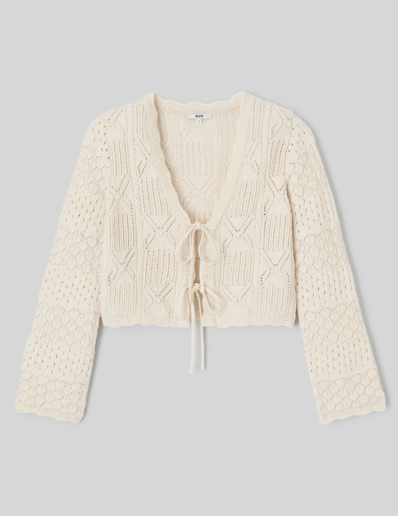 Gilet en crochet à nouer