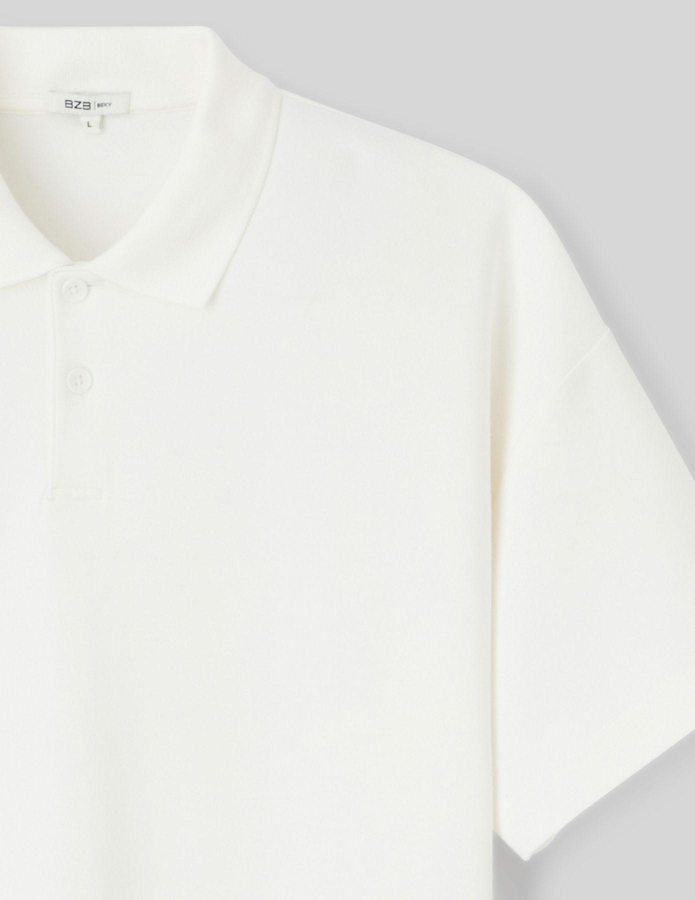 Polo boxy maille lourde
