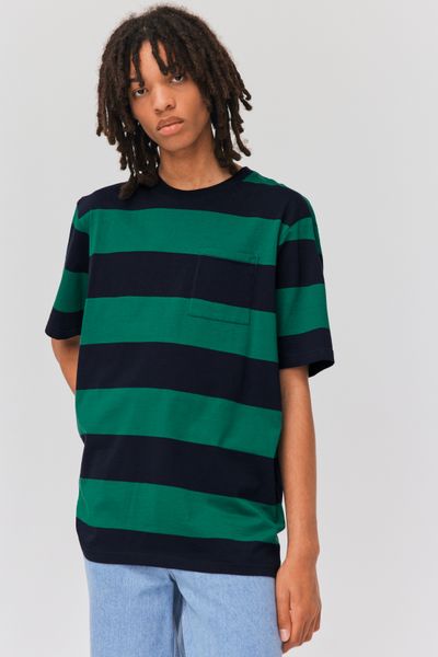 T-shirt maxi rayures avec poche