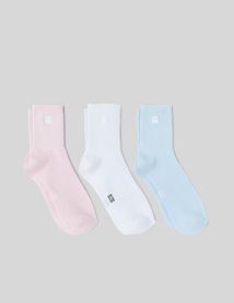 Lot de 3 paires de chaussettes unies