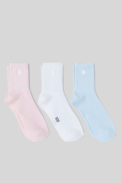Lot de 3 paires de chaussettes unies