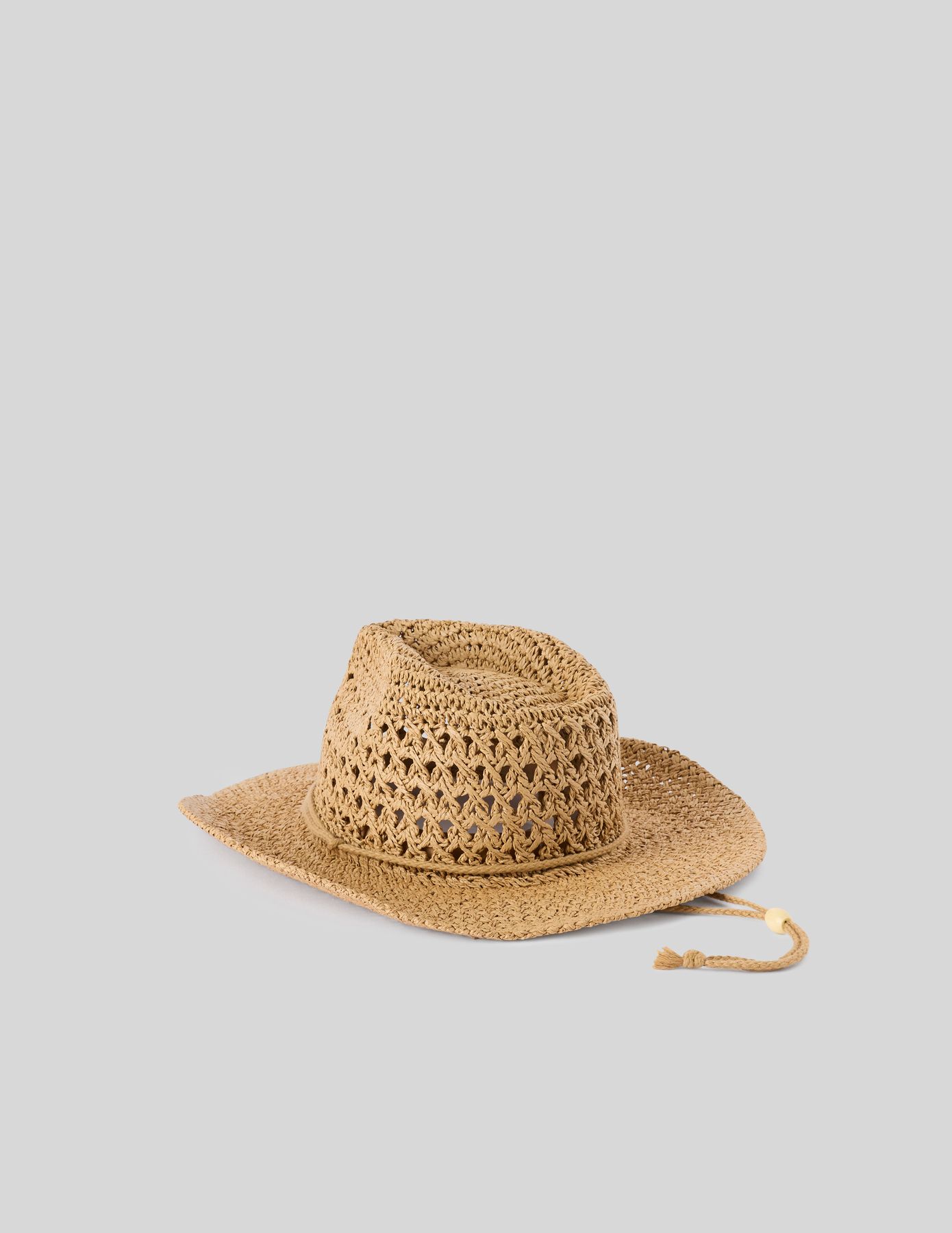 Chapeau en paille cowboy