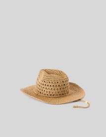 Chapeau en paille cowboy