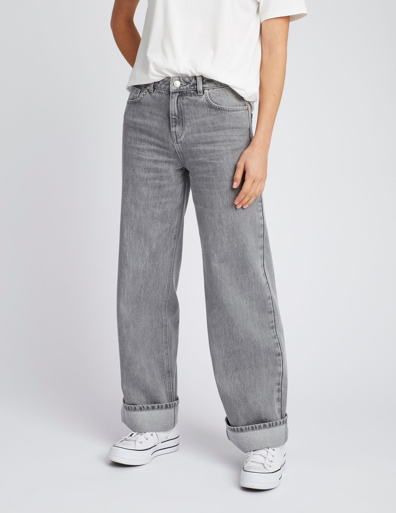 Jean wide leg revers