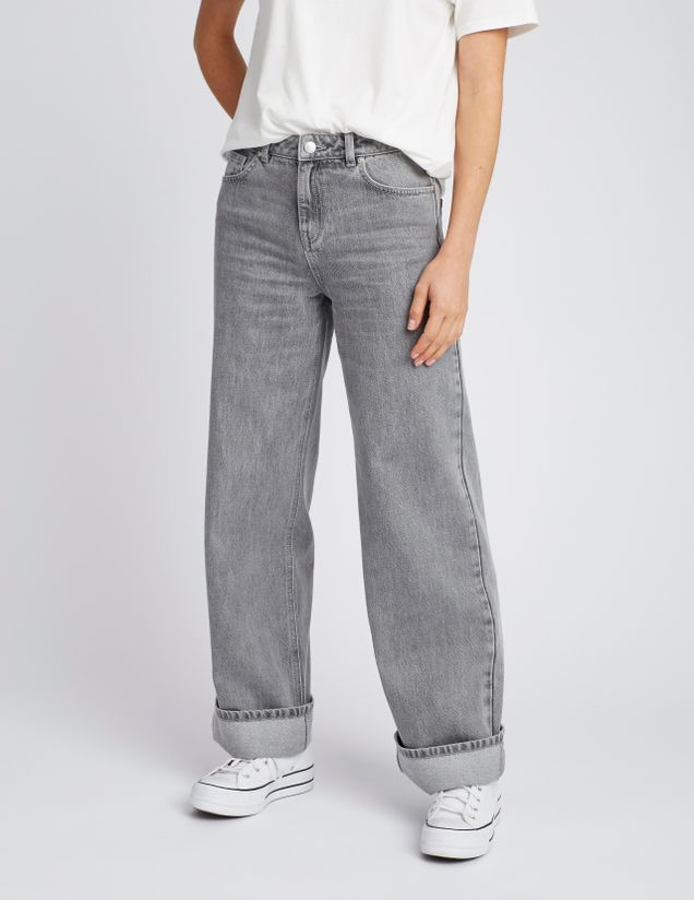 Jean wide leg revers