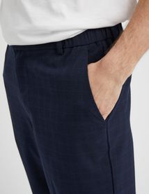 Pantalon de ville à carreaux