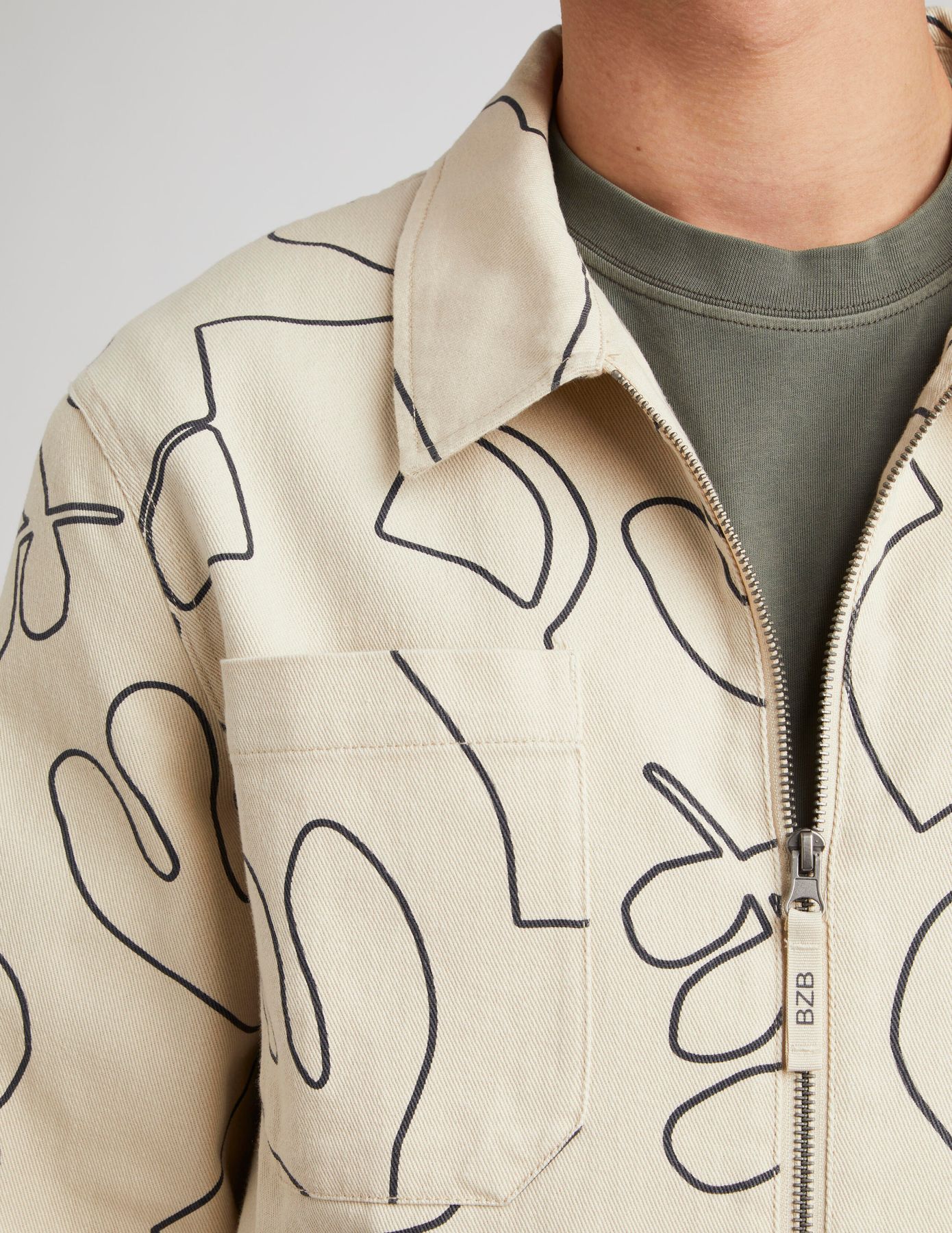 Veste imprimée zippée