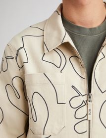 Veste imprimée zippée