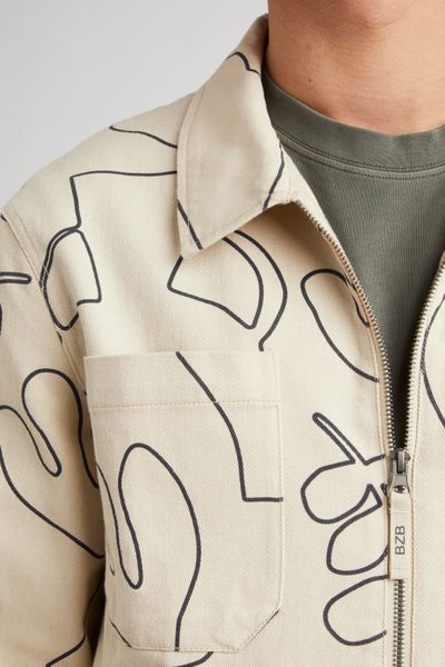 Veste imprimée zippée