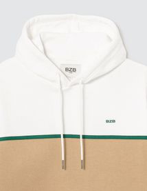Sweat colorblock avec bande contrastée