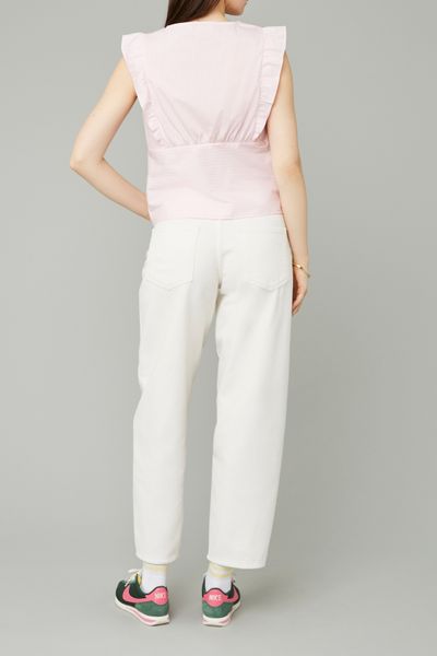 Top sans manches ray&eacute;