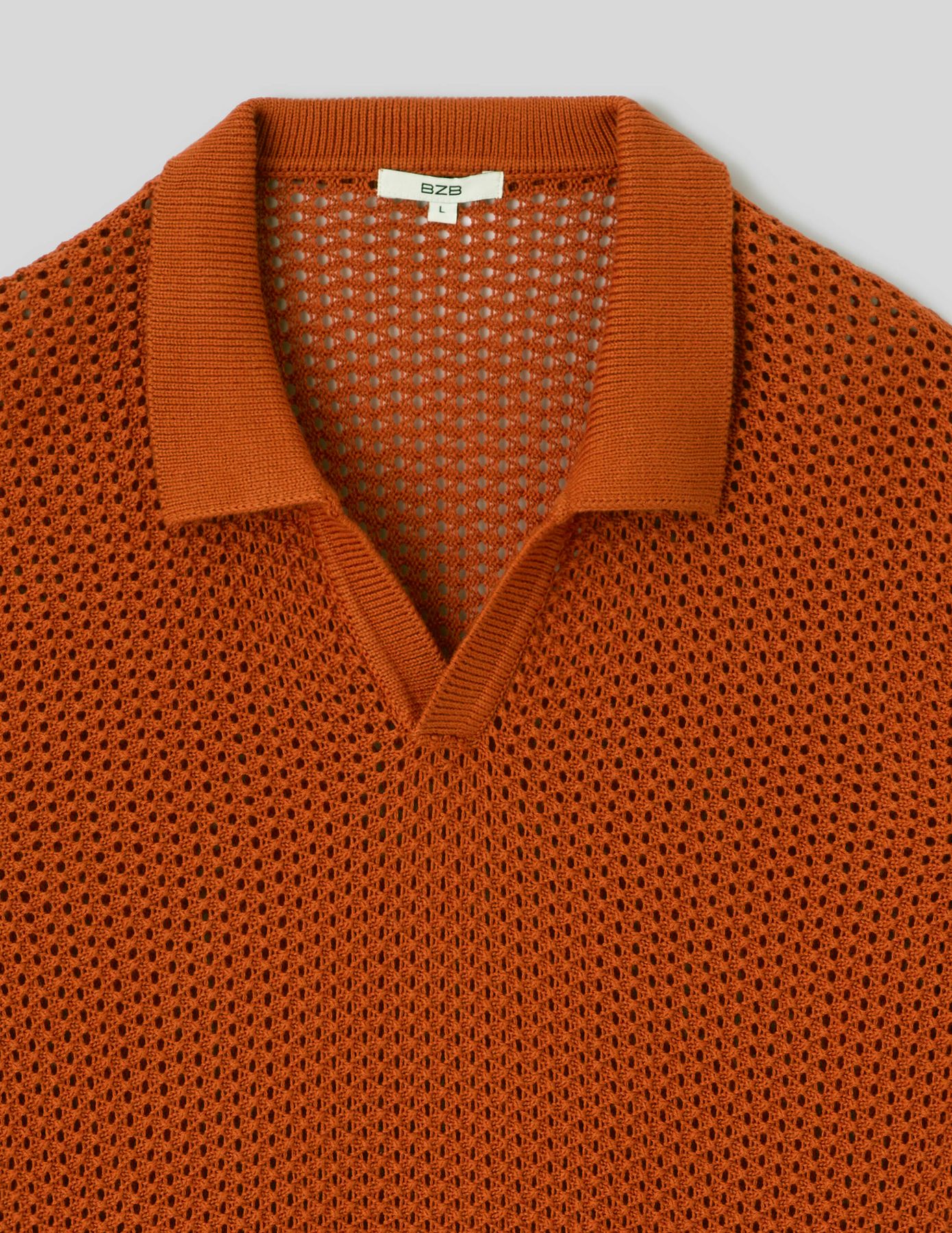 Polo en maille filet