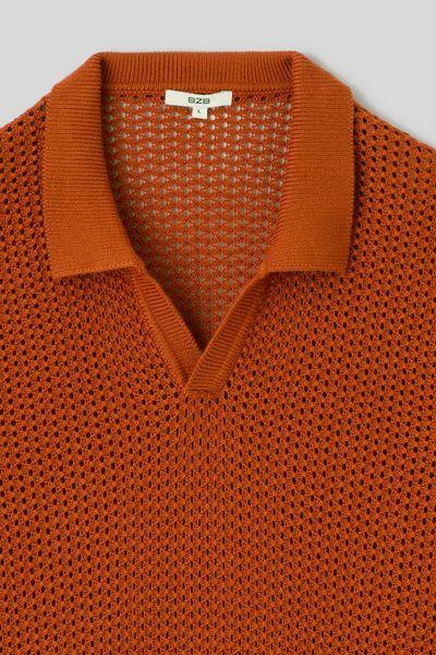 Polo en maille filet