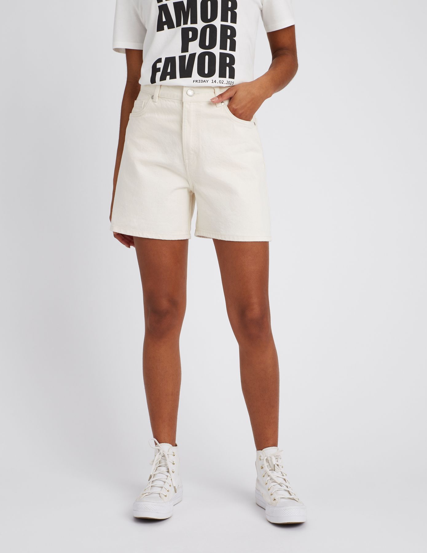 Short en jean mom fit