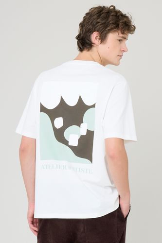 T-shirt imprim&eacute; devant/dos