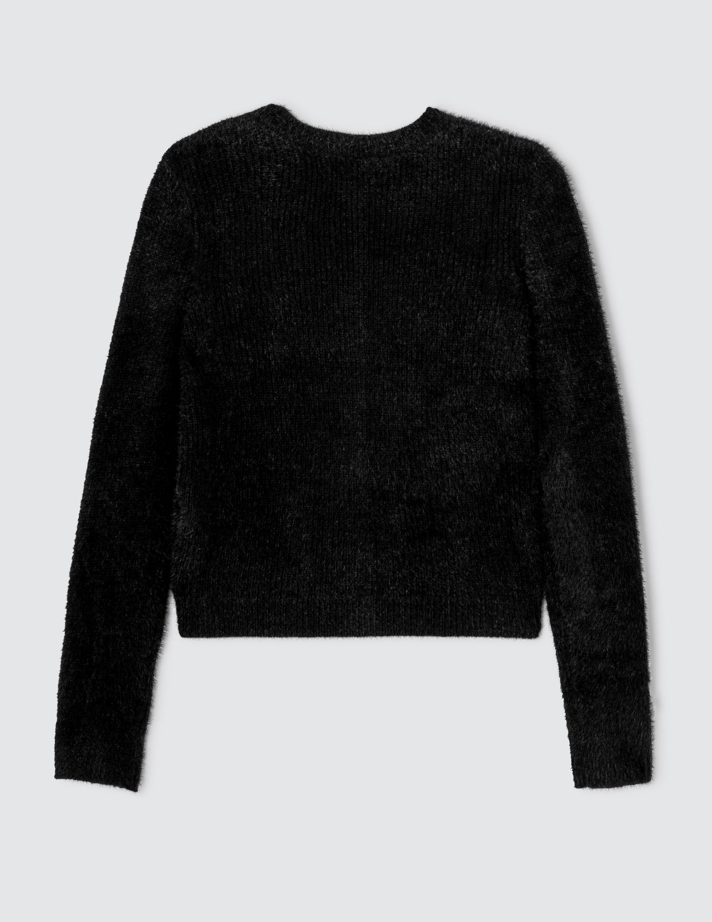 Gilet col rond fluffy