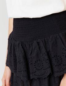 Jupe courte broderie anglaise