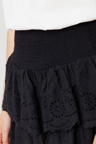 Jupe courte broderie anglaise