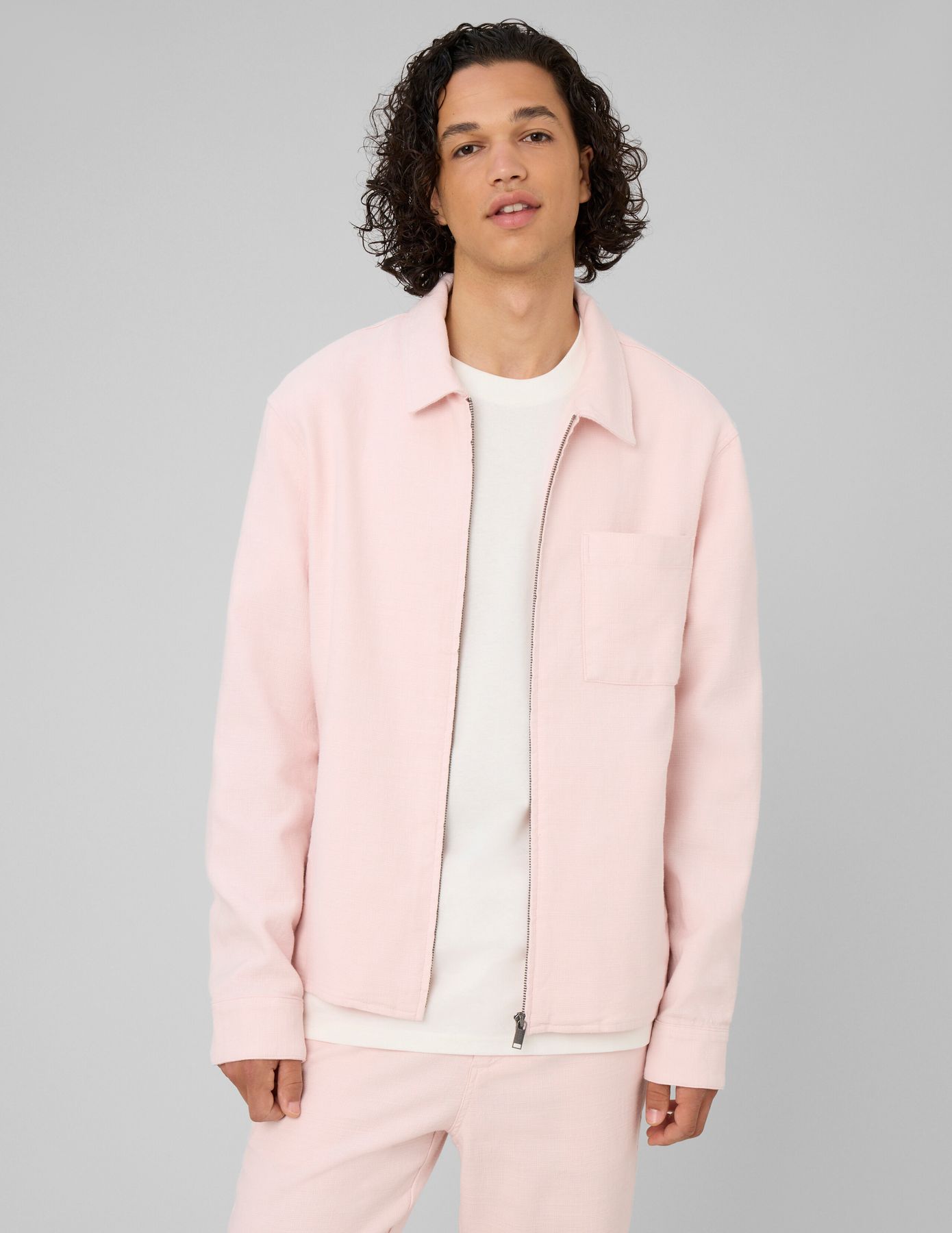 Veste zipp&eacute;e textur&eacute;e